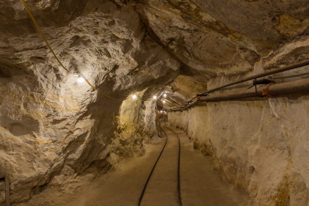 Underground mine tour