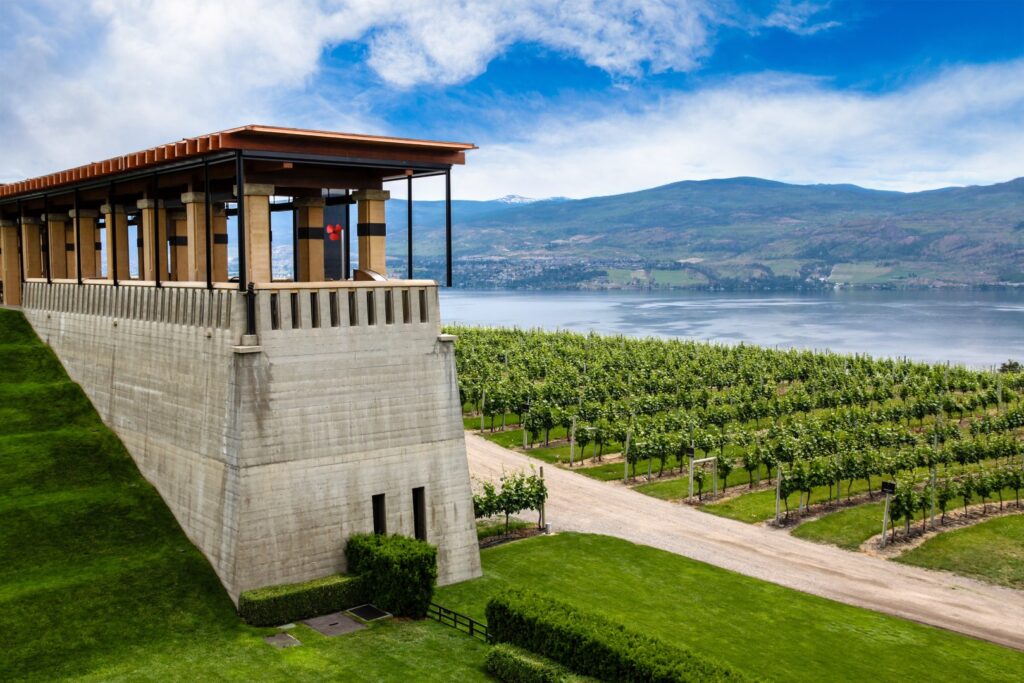 Mission Hill Winery overlooking Lake Okanagan