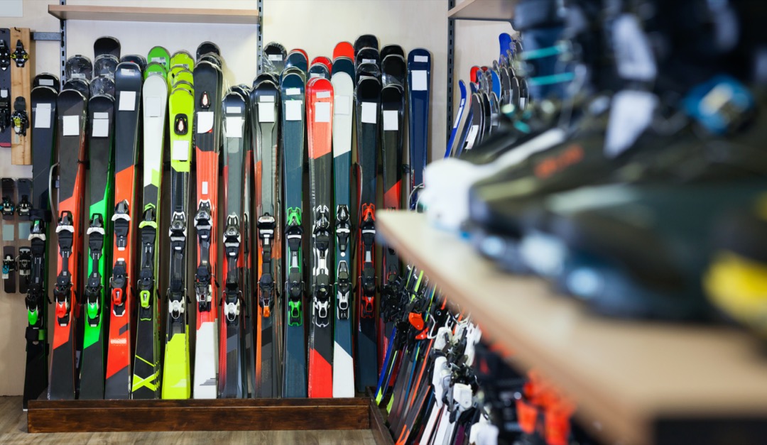 Skis available for rent